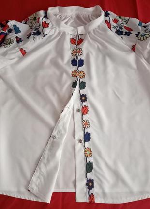 Блузка в украинском стиле "вышиванка"7 фото