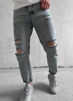 Чоловічі джинси якісні та зручні, повсякденні штани джинси чоловічі стильні