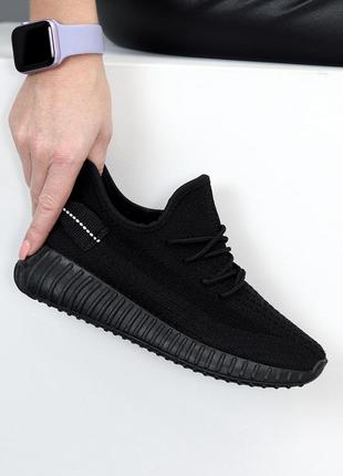Високі комфортні літні чорні кросівки текстиль 20778