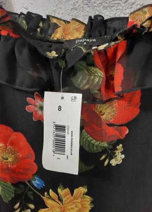 Нереально шикарная блузка с открытыми плечами 8/36 размер.4 фото