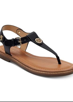 Сандалии женские tommy hilfiger bennia t-strap flat sandals