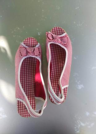 Летние текстильные босоножки, сандалии, открытые туфли graceland  38/39р.2 фото