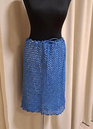 Ажурная юбка связана вручную