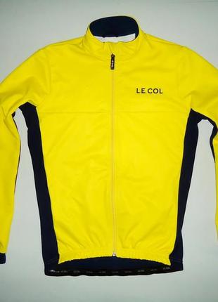 Велокуртка le col sport ii long sleeve windproof  waterproofcycling jacket на микрофлисе (m)1 фото