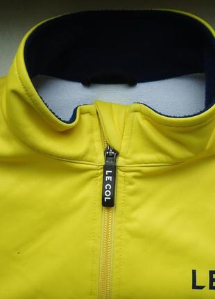 Велокуртка le col sport ii long sleeve windproof  waterproofcycling jacket на микрофлисе (m)3 фото
