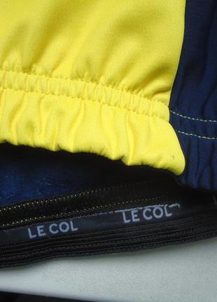 Велокуртка le col sport ii long sleeve windproof  waterproofcycling jacket на микрофлисе (m)6 фото