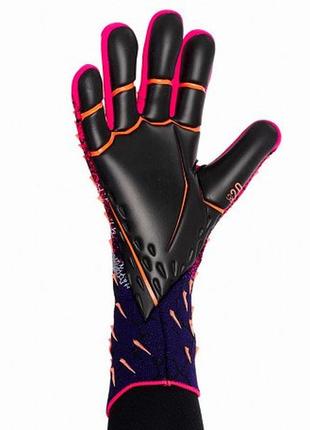 Рукавички футбольні adidas goalkeeper gloves predator воротарські рукавички адідас предатор рукавички дитячі adidas рожеві3 фото