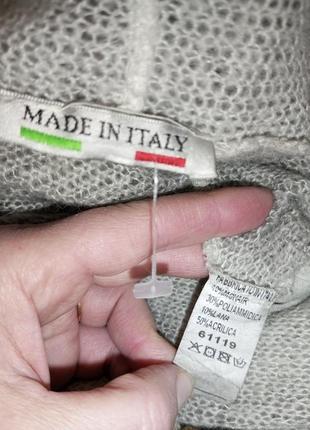 Italy, 10% мохер,10% шерсть,асимметричный кардиган,бохо,рукав 2 в 1,батал-оверсайз,италия10 фото