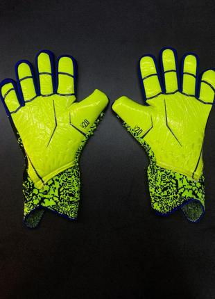 Рукавички футбольні adidas goalkeeper gloves predator воротарські рукавички адідас предатор рукавички дитячі adidas зелені7 фото