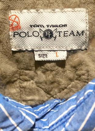 Tom tailor polo team сорочка чоловіча polo team нова в смужку блакитна бавовна оригінал l2 фото