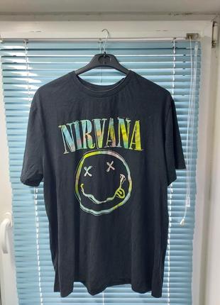 Женская футболка (мерч) nirvana (h&m)