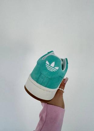 Женские кроссовки adidas campus 00s/адидас кампус бирюзовые/демисезонные/женская обувь на весну, лето, осень кампусы6 фото