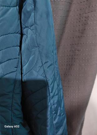 Куртка демисезонная. размер 52-54.  шикарный цвет морской волны. производитель: германия. фурнитура в идеальном состоянии.9 фото