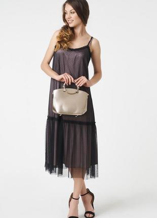 Сукня у білизняному стилі колір чайна розарозмір хс-с
