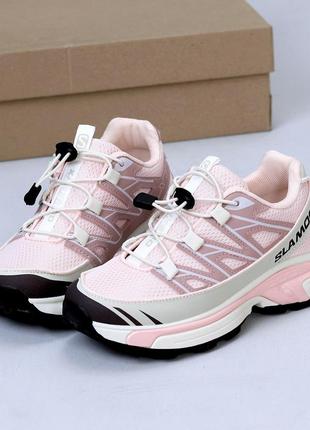 Круті молодіжні комбіновані рожеві кросівки шнурівка фіксатор 208132 фото