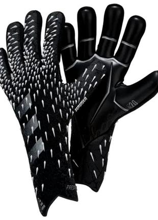 Перчатки футбольные adidas goalkeeper gloves predator вратарские перчатки адидас перчатки детские чёрные1 фото