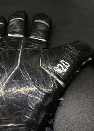 Рукавички футбольні adidas goalkeeper gloves predator воротарські рукавички адідас предатор рукавички дитячі adidas чорні4 фото
