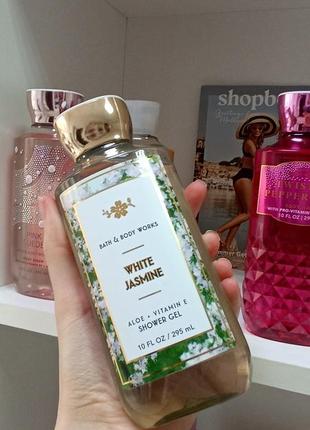 Парфюмированный гель для душа white jasmine от bath and body works2 фото