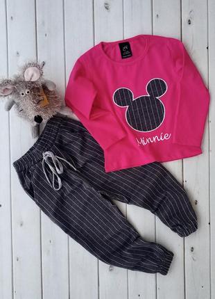 Трикотажный прогулочный костюм для девочки, маломерит, турция, замеры в описании