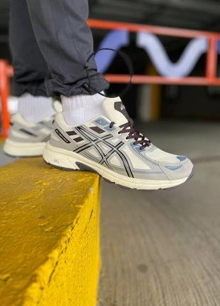 Мужские кроссовки асикс asics gel venture 6 "white/blue"5 фото