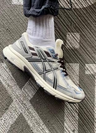 Мужские кроссовки асикс asics gel venture 6 "white/blue"2 фото