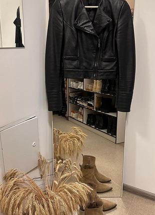 Идеальная стильная косуха с натуральной кожи