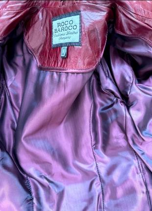 Куртка из натуральной кожи бордового цвета, размер м5 фото