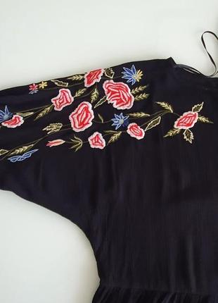 Блуза, туника с вышивкой вискоза f&f4 фото