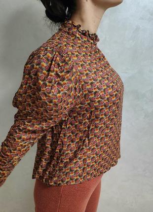 Вискозная блуза с пышными рукавами maison stella &amp;suzie4 фото