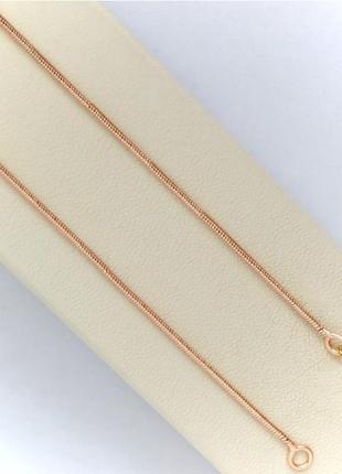 Ланцюжок плетіння ювелірний шнур медичне золото xuping m&l довжина 50 см. ширина 1 мм.