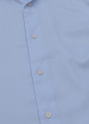 Suitsupply классическая голубая однотонная рубашка от дорогого бренда модель traveller slim3 фото