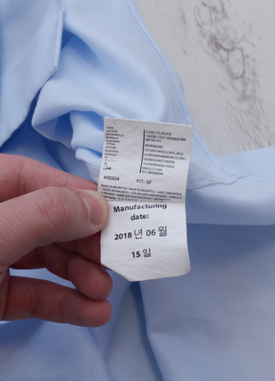 Suitsupply класична голуба однотонна сорочка від дорогого бренду модель traveller slim9 фото