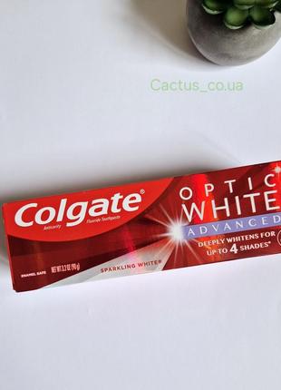 Відбілююча зубна паста colgate optic white сша3 фото