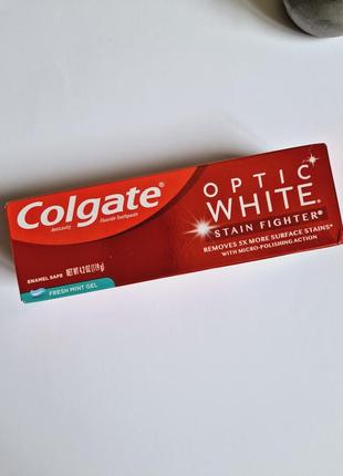 Відбілююча зубна паста colgate optic white сша10 фото