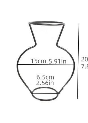 Мінімалістична металічна ваза2 фото