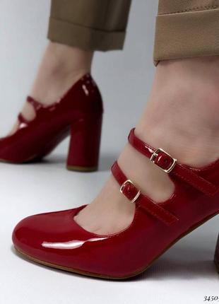 Туфли мэри женские на каблуке5 фото