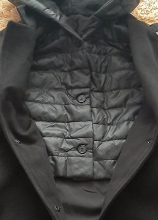 Комбинированное пальто, 56р2 фото