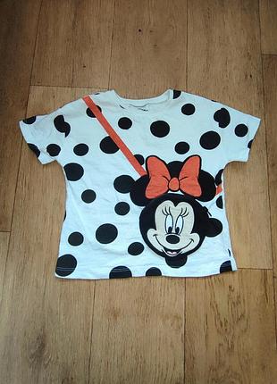 Футболка minnie mouse с карманом