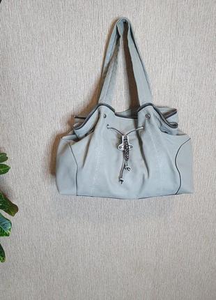 Крута містка сумка з натуральної шкіри італійського бренду fay, оригінал