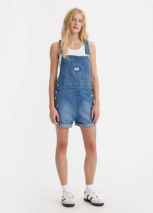 Женский джинсовый комбинезон levi's1 фото