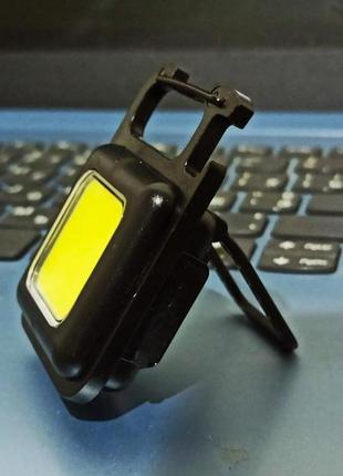 Мініліхтарик світлодіодний водонепроникний, світлодіодний лід ліхтарик акумуляторний портативний cob-матрицею6 фото