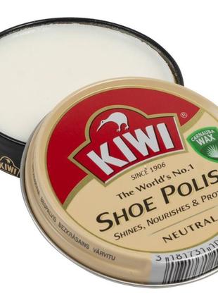 Оригинал крем для обуви kiwi бесцветный