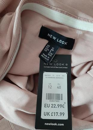 Коктельное бандажное платье пудрово розового цвета размер Парк612/40/м new look7 фото