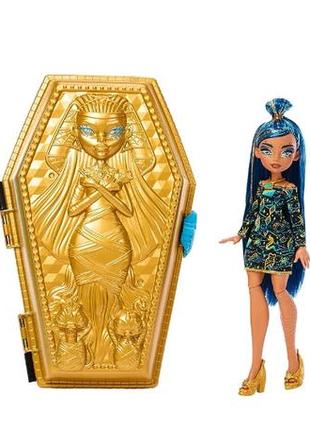 Коллекционная кукла монстер хай клео де ниль monster high cleo de nile golden glam case beauty kit кукла клео6 фото