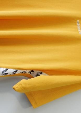 Adidas футболка мужская желтая с лампасами вышитым логотипом nike puma пума найк адидас center logo 48 50 reebok3 фото