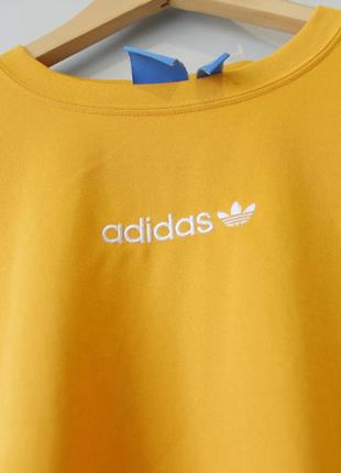 Adidas футболка мужская желтая с лампасами вышитым логотипом nike puma пума найк адидас center logo 48 50 reebok5 фото