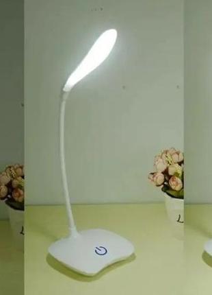Led-світильник настільний із сенсорним вимикачем, потужна яскрава лампа настільна світлодіодна акумуляторна7 фото