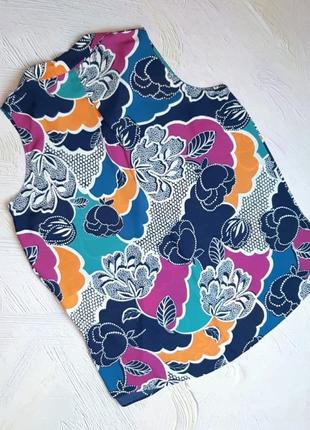 Красивая цветная блузка в цветочный принт tu, размер 52 - 543 фото