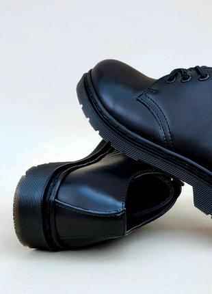 Женские туфли черные dr martens 1461 mono black9 фото