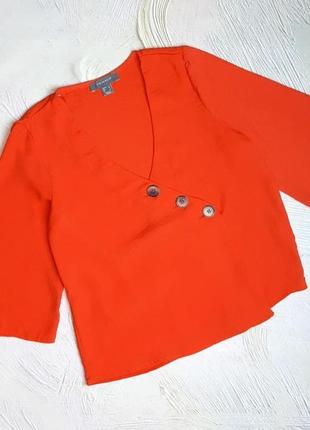 Красивая нарядная оранжевая блуза блузка primark, размер 44 - 461 фото